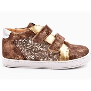 POMD’API Brown and Gold Kids Sneakers